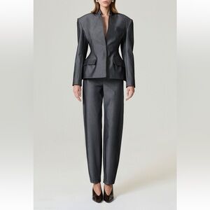 Nocturne Elegant Gray Women's Suit Set